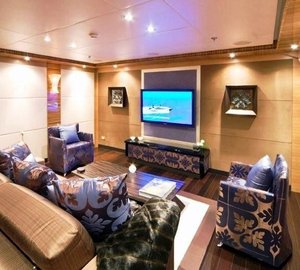 Television Lounging Aboard Yacht HOKULANI