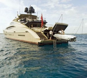 Ship's Tender Launch Aboard Yacht HOKULANI