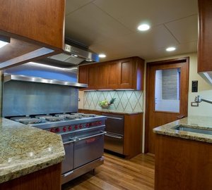 Ship's Galley Aboard Yacht SEA FALCON II