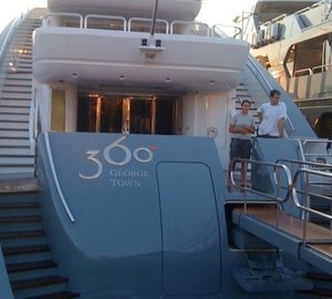 360 Name Plate Aboard Yacht 360&DEG;