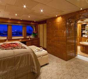 Main Master Cabin With Bath On Board Yacht LADY ANASTASIA