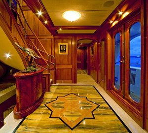 Lobby Aboard Yacht LADY ANASTASIA