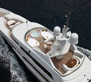 From Above Aspect On Board Yacht LADY ANASTASIA