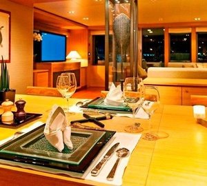 Eating/dining On Board Yacht EXUMA