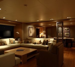 Evening: Yacht EXUMA's Premier Saloon Captured