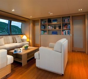 Night Time: Yacht EXUMA's Top Deck Pictured