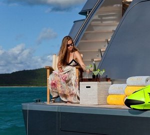 Swim Landing On Board Yacht EXUMA