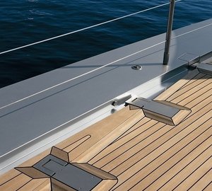 Deck Close Up On Board Yacht EXUMA