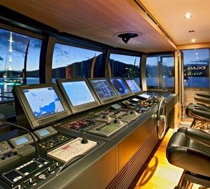 Evening: Yacht EXUMA's Wheel House Captured