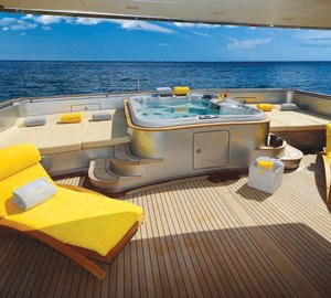 Top Aft Deck On Board Yacht EXUMA