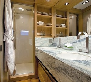 Main Master Bath On Board Yacht EXUMA