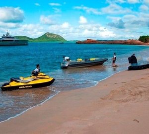 Beach Landing On Board Yacht EXUMA