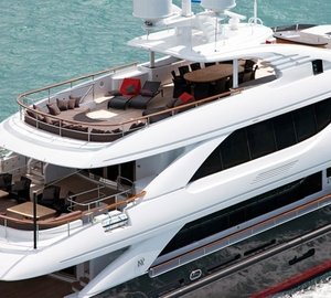 Aft Decks: Yacht LIBERTY's From Above Aspect Captured