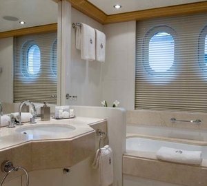 Guest's Bath Aboard Yacht MALIBU