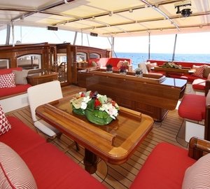Cockpit Sitting Aboard Yacht MARIE