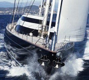 Ship's Bow On Yacht TWIZZLE