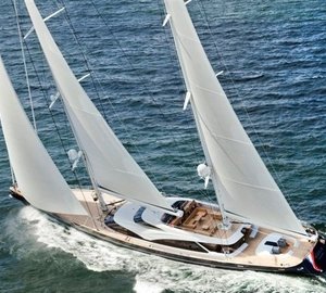 From Above Aspect On Yacht TWIZZLE