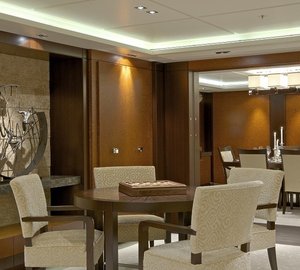 Sitting: Yacht HUNTRESS's Premier Deck Saloon Pictured