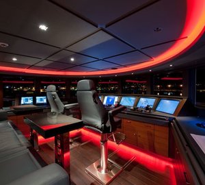 Wheel House Lighting On Yacht HUNTRESS