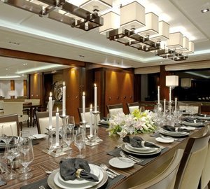 Formal Eating/dining On Board Yacht HUNTRESS