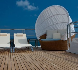 Fly-bridge Sitting On Yacht HUNTRESS