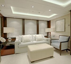 Personal Lounging Aboard Yacht HUNTRESS