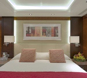 Guest's Stateroom On Board Yacht HUNTRESS