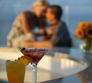Cocktail Drinks On Board Yacht HUNTRESS