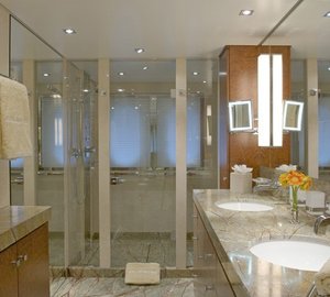 En Suite Showering On Yacht HUNTRESS