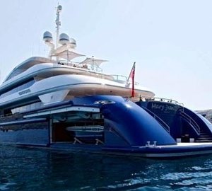 Ship's Tender Storage On Board Yacht MARY-JEAN II