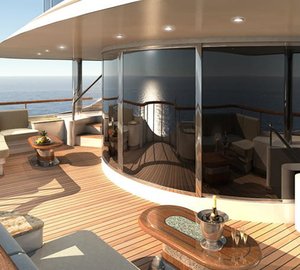 Daytime: Yacht DIAMONDS ARE FOREVER's Top Saloon Deck Captured