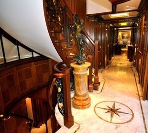 Lobby Aboard Yacht LADY KATHRYN V