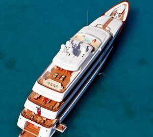 From Above Aspect On Yacht LADY BRITT