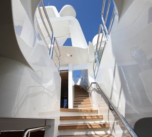 Aspect Up Stairway On Board Yacht SEANNA