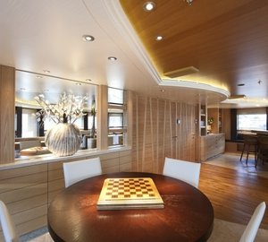 Game Furniture: Yacht NAIA's Observance Lounging Photograph