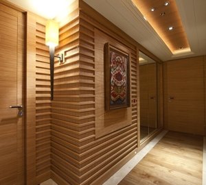 Art: Yacht NAIA's Hallway Photograph