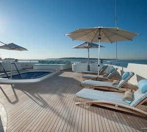 Lounging Including Swimming Pool: Yacht BOADICEA's Sun Deck Image