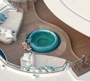 Jacuzzi Pool Aboard Yacht SOLANDGE