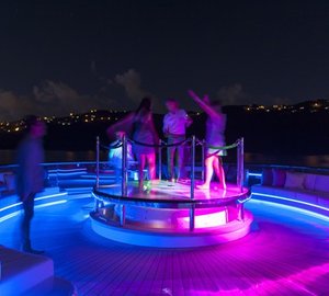 Convertible Dance Floor On Board Yacht SOLANDGE