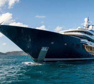 Anchorage Ship's Bow Aboard Yacht SOLANDGE