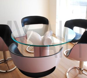 Table With Contemporary Chairs And Modern Look