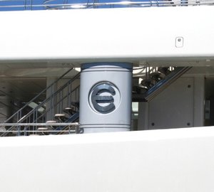 Yacht Close Up On Board Yacht ECLIPSE