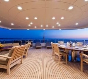 Sunset Dusk On Yacht AFRICAN QUEEN