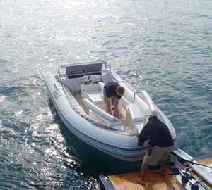 Ship's Tender Aboard Yacht DEVOCEAN