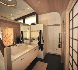 Main Master Bathroom Aboard Yacht ESPRESSO