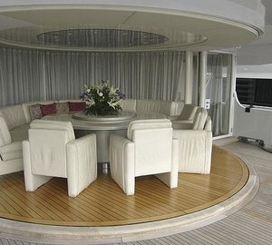 Interior Outdoor Eating/dining On Board Yacht LADY ARRAYA