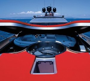 Jacuzzi Pool Empty Aboard Yacht DRAGON