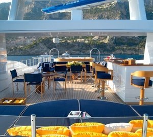 External Drinks Bar On Board Yacht OXYGEN