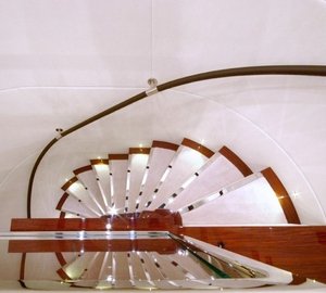 Stairway On Yacht OXYGEN