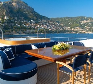 Sun Deck Sitting On Yacht OXYGEN